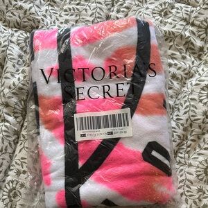Victoria's Secret Bright Pink and Orange Towel